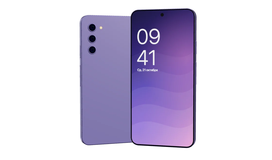 Смартфон Samsung спереди и сзади